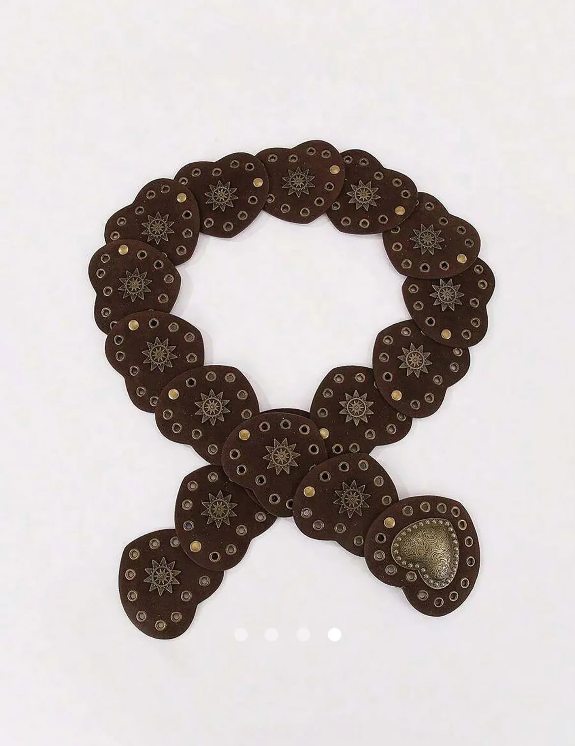 Heart Wide Belt // Chocolate