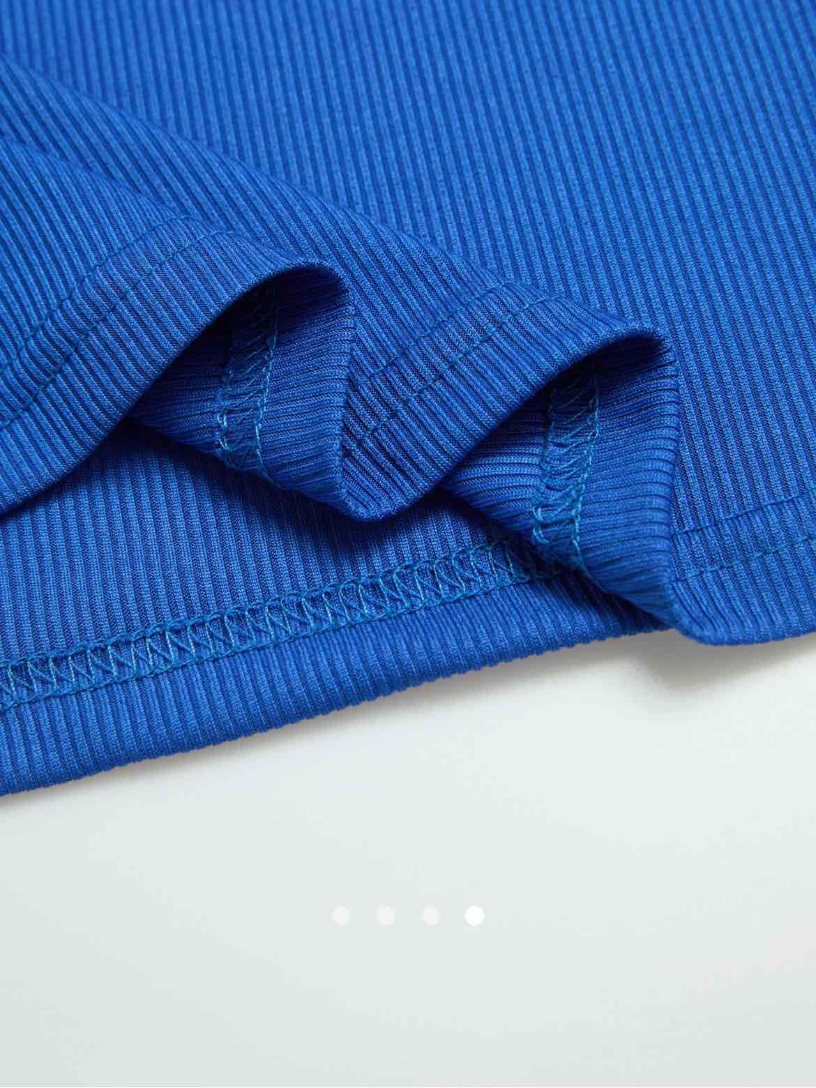 Square Neck Tank Top // Blue