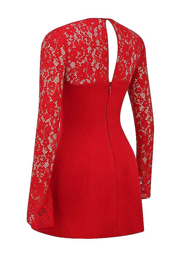 Daisy Mini Dress // Red