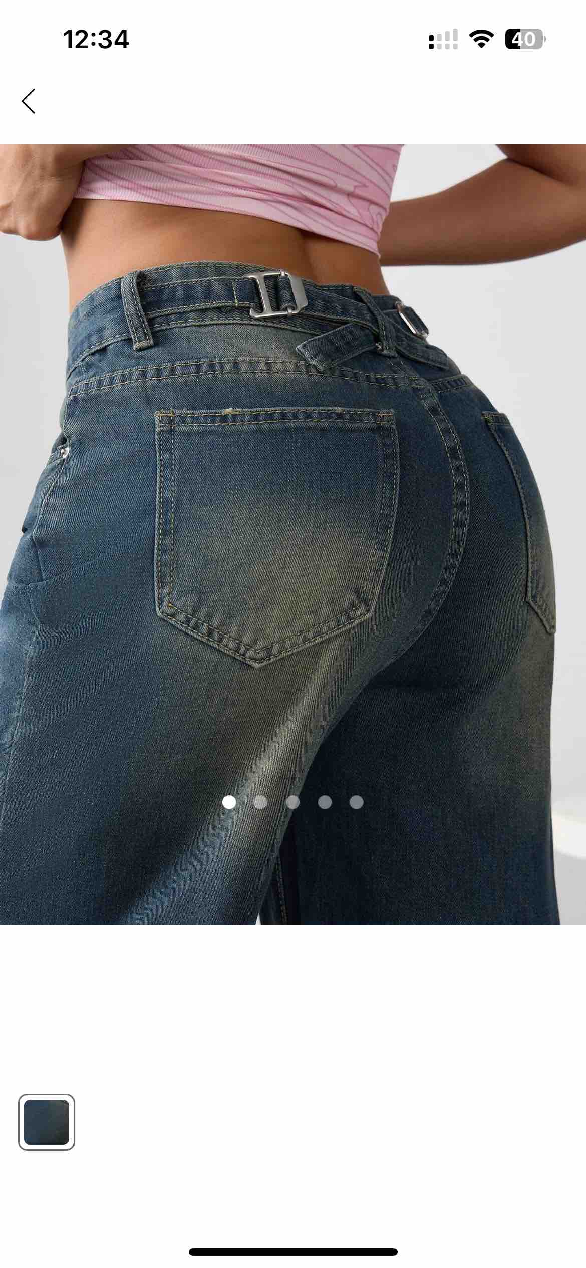 Mid Rise Straight Leg Jeans 003 // Dark Blue
