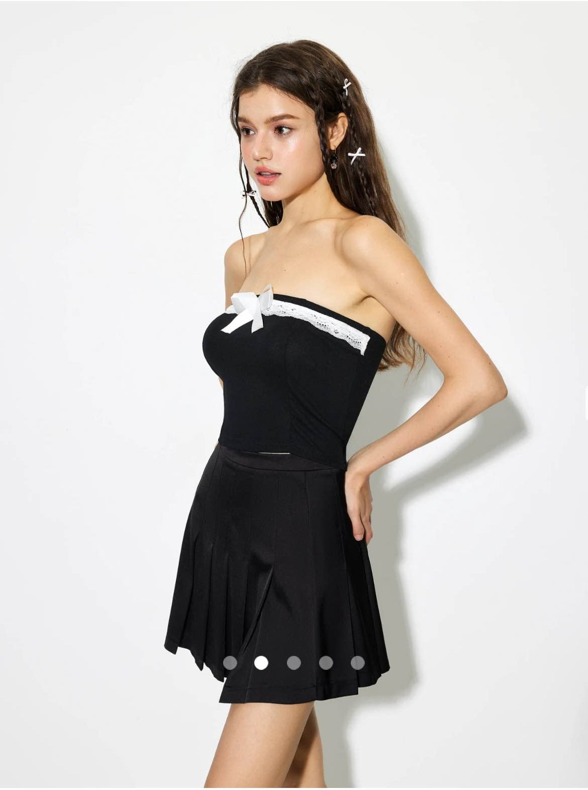 Bow Tube Top // Black