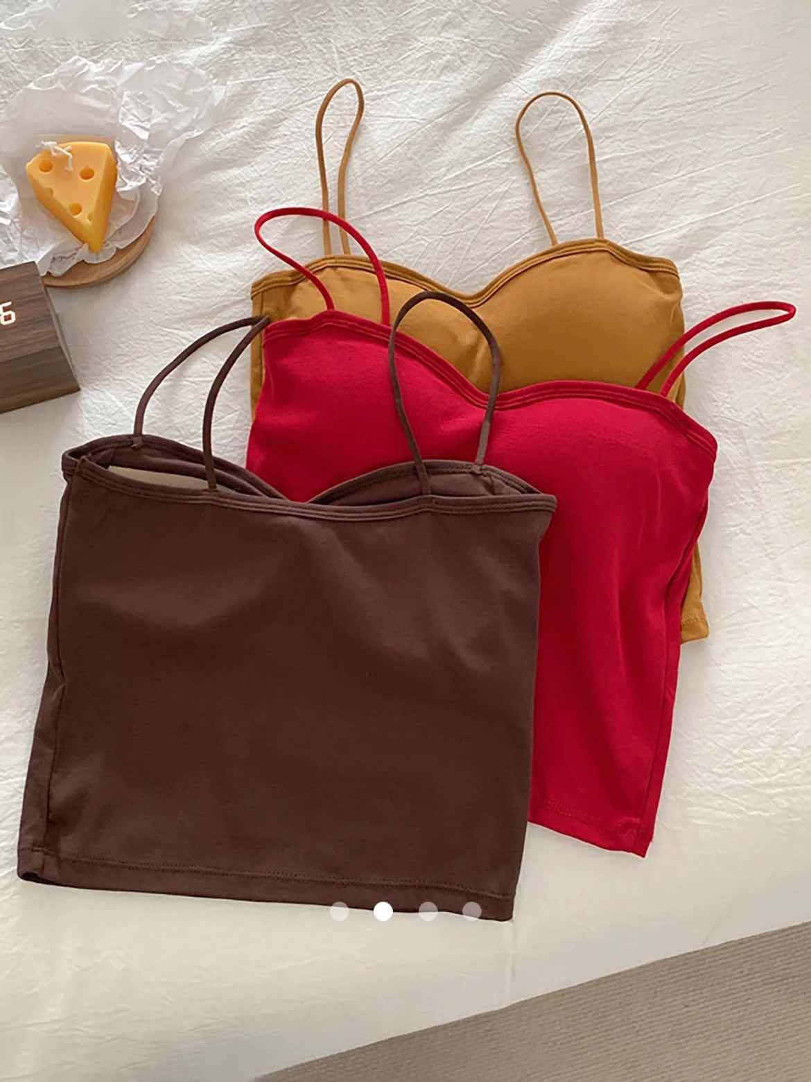 Padded Cami Top // Brown