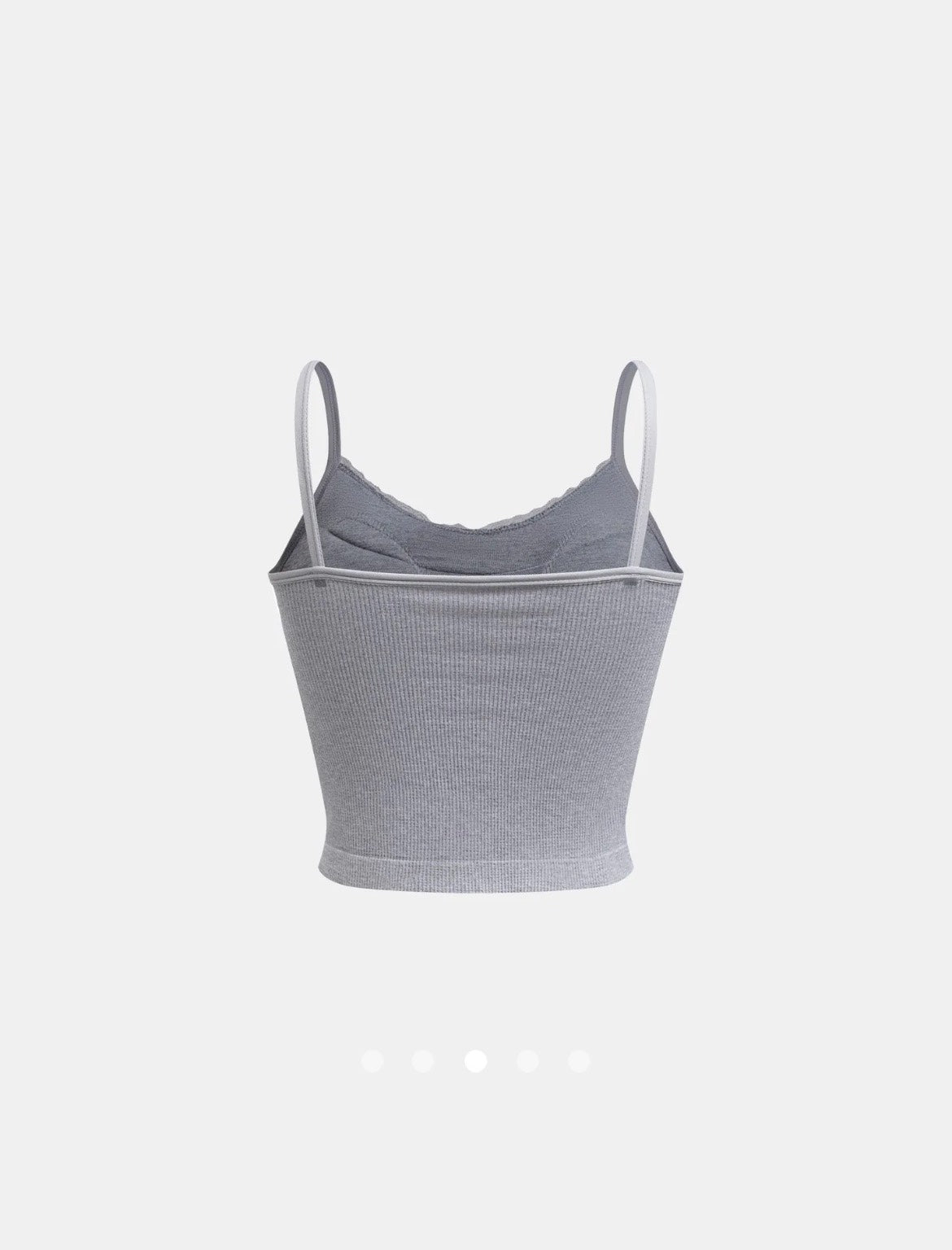 Padded Lace Top // Grey