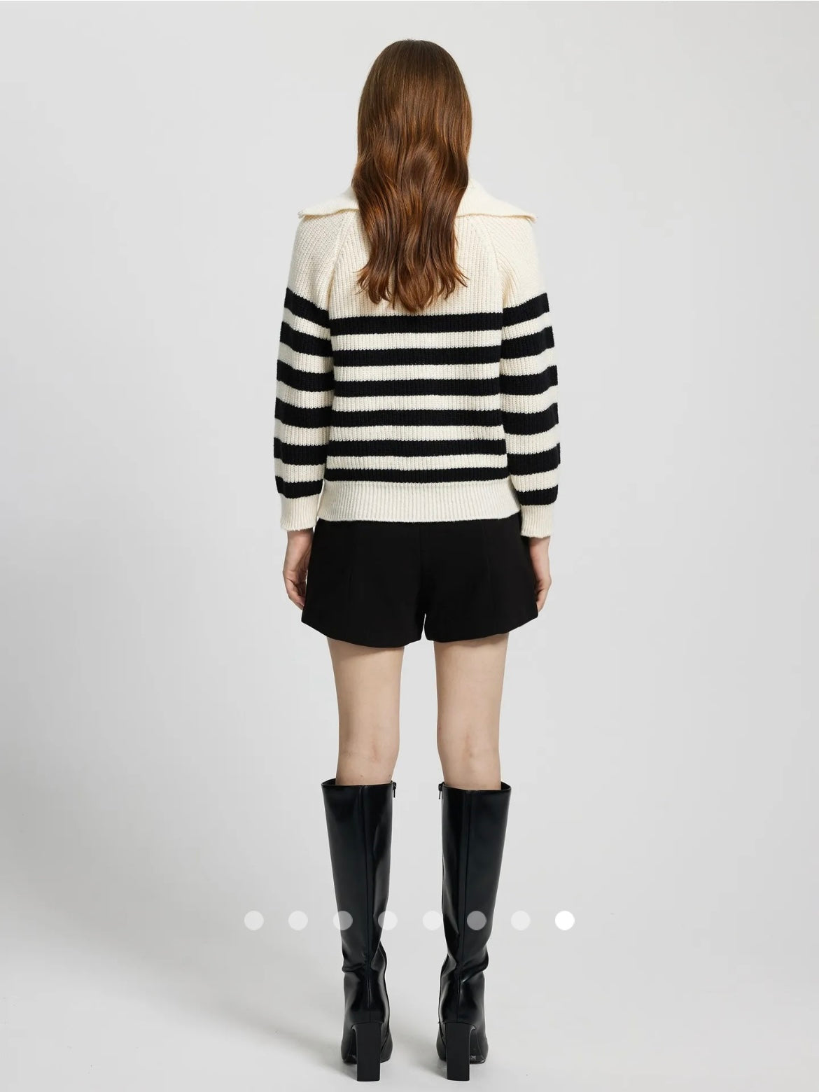 Zipper Knit Pullover // Apricot