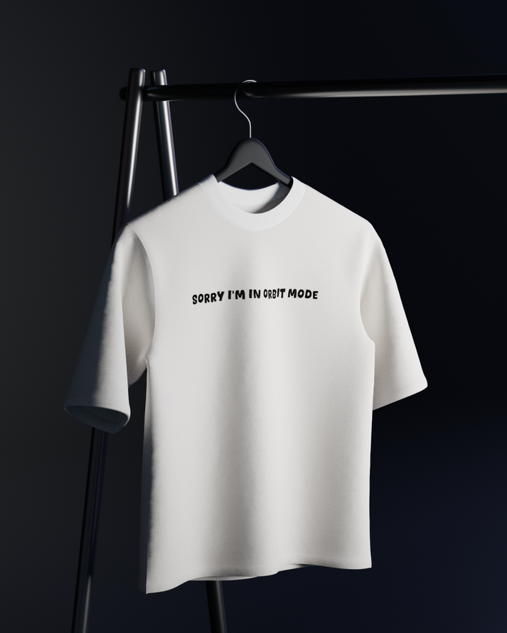 I Need My Space Oversized T-shirt // White