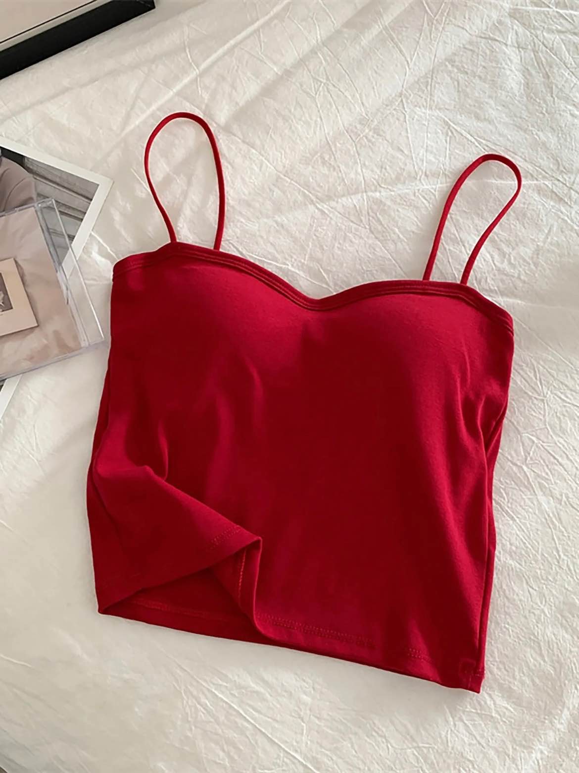 Padded Cami Top // Rich Red