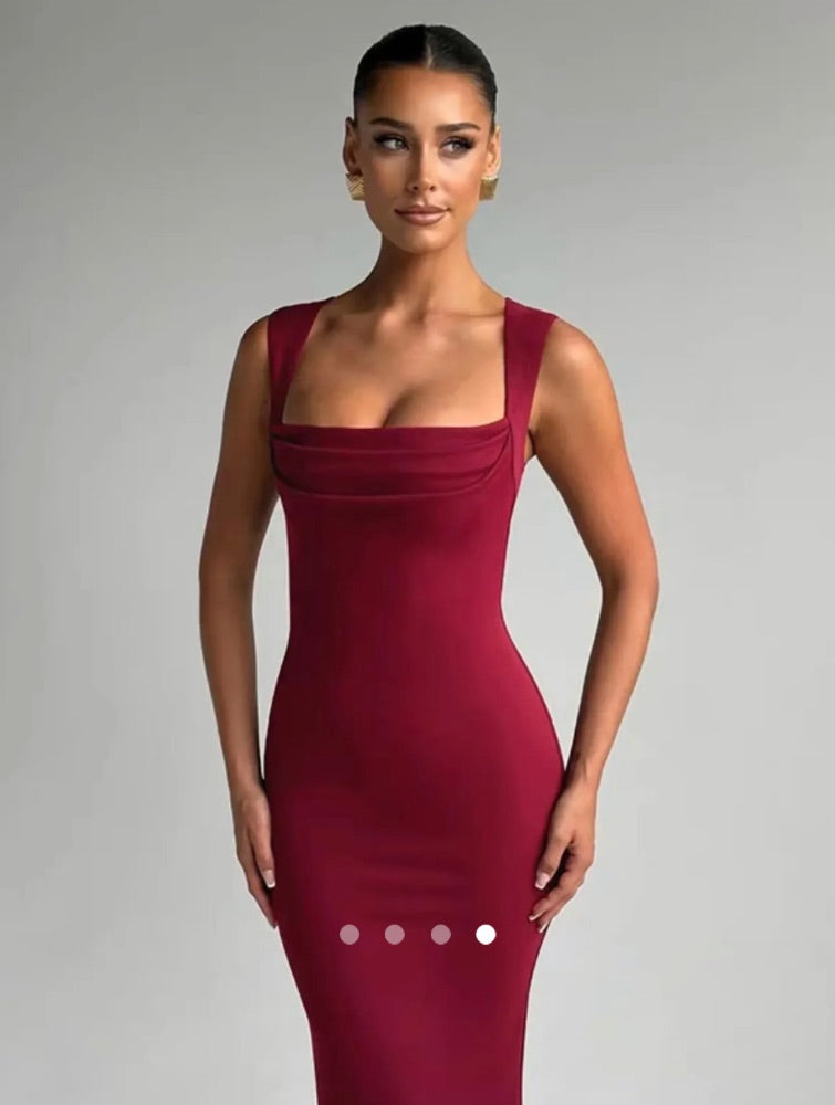 Bodycon Dress 002 // Burgundy