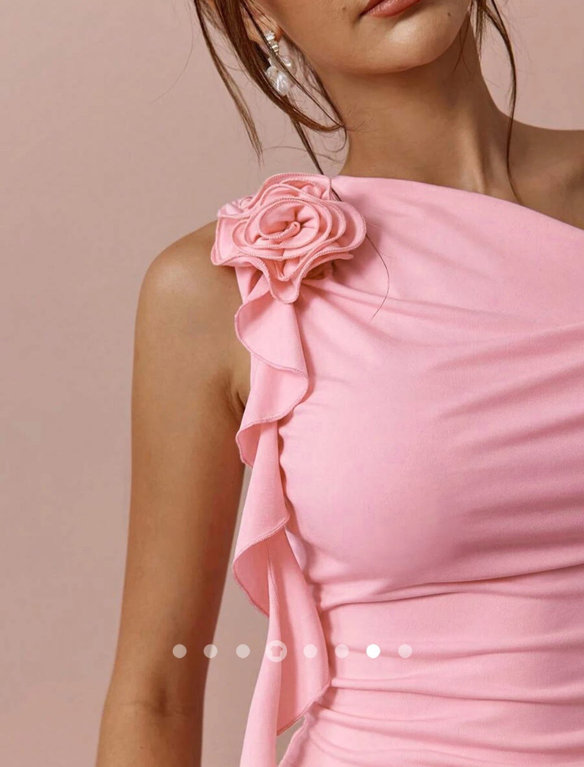 Ruffle Rose Top // Pink