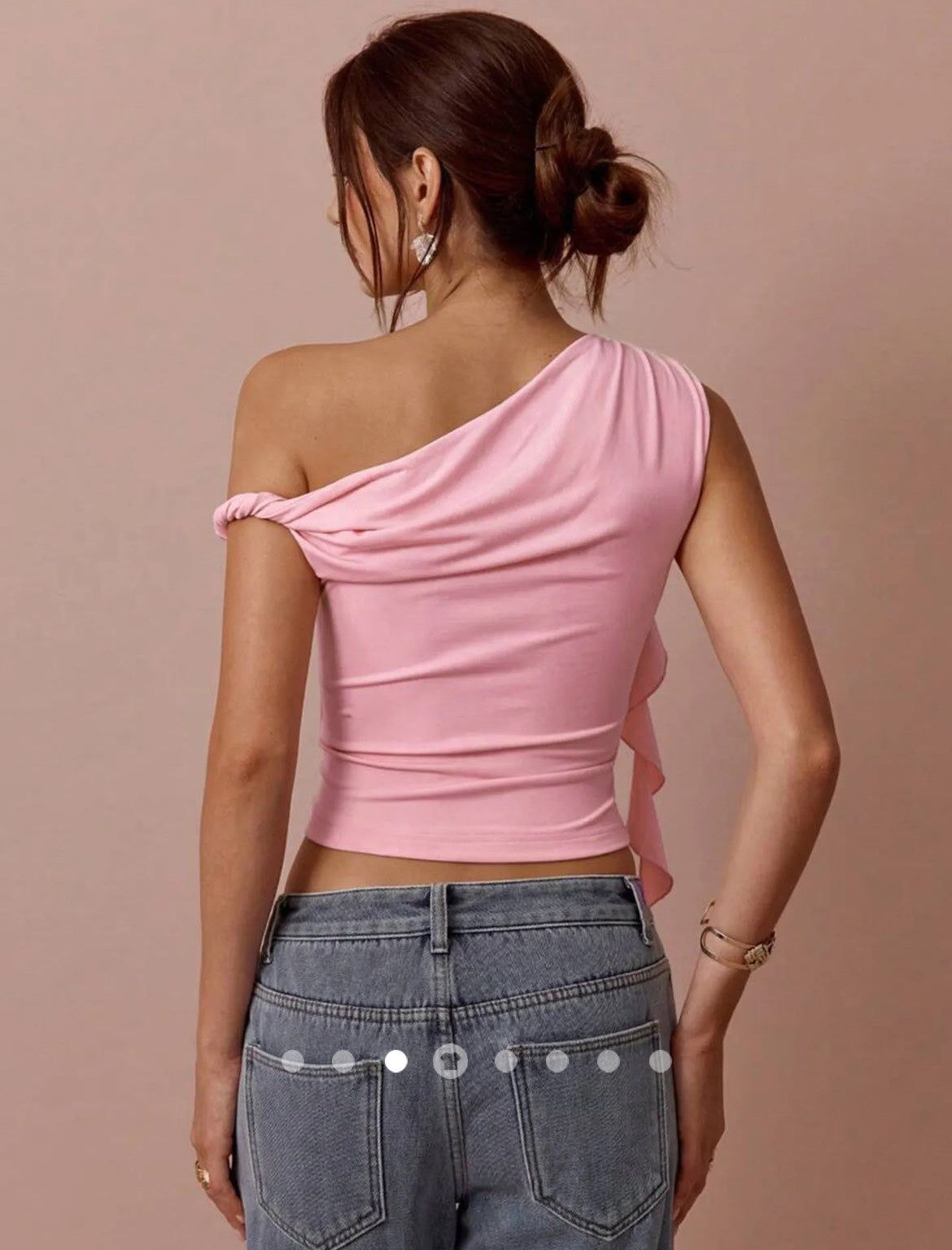 Ruffle Rose Top // Pink