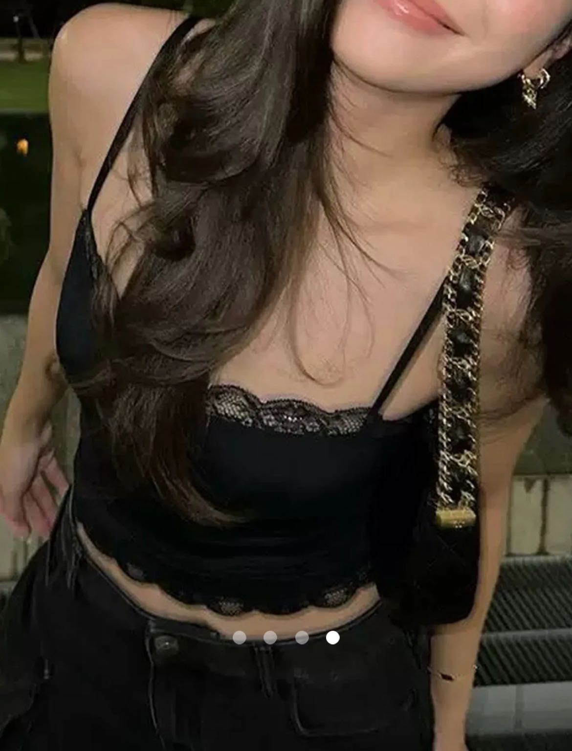 Bow Cami Top // Black