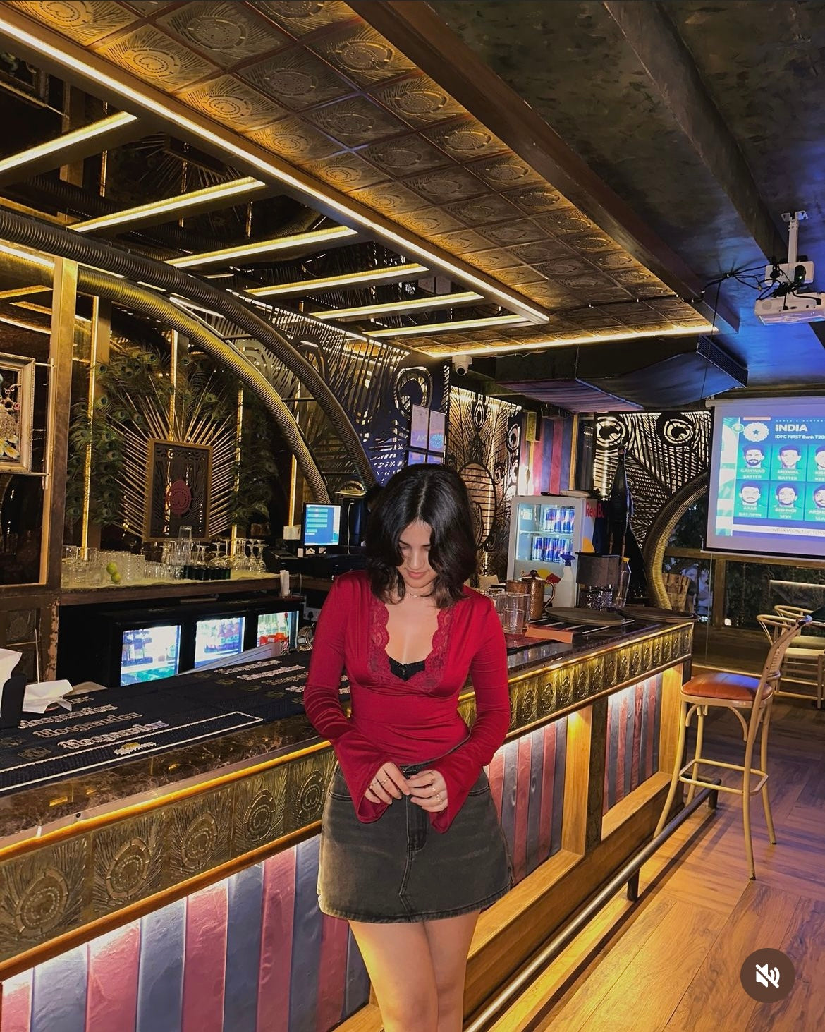 Lace Top (Thick cloth) // Burgundy