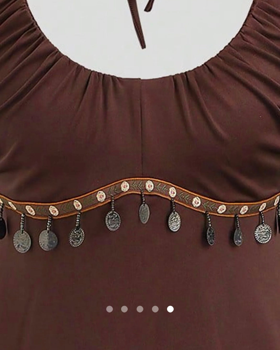 Gathered Halter Top // Brown