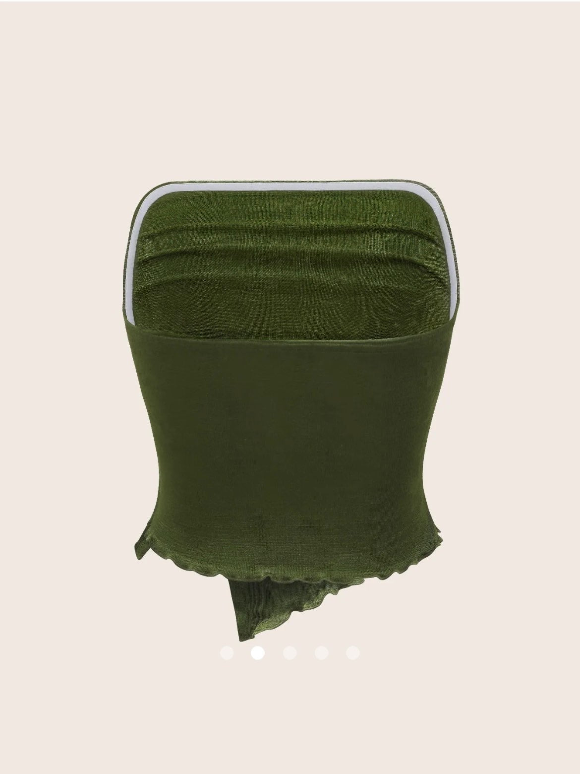 Shiny Tube Top // Green