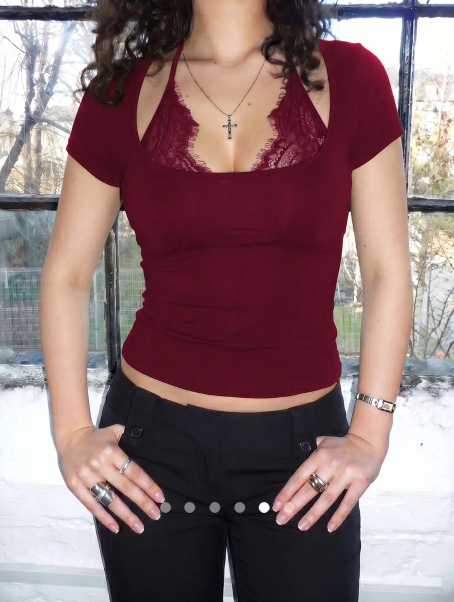 Tie Up Top // Burgundy