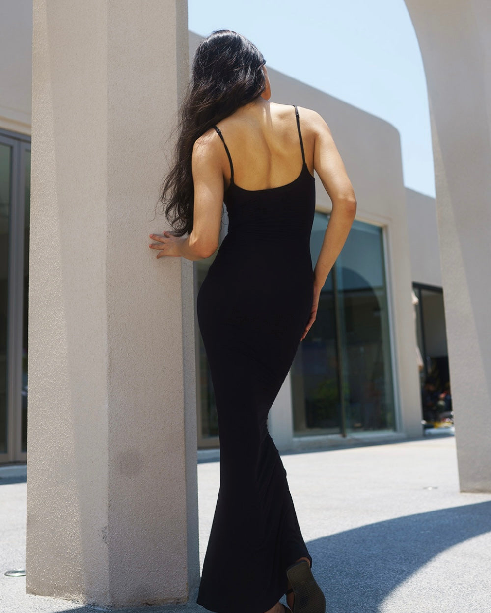 SKIMS Dupe Dress // Black