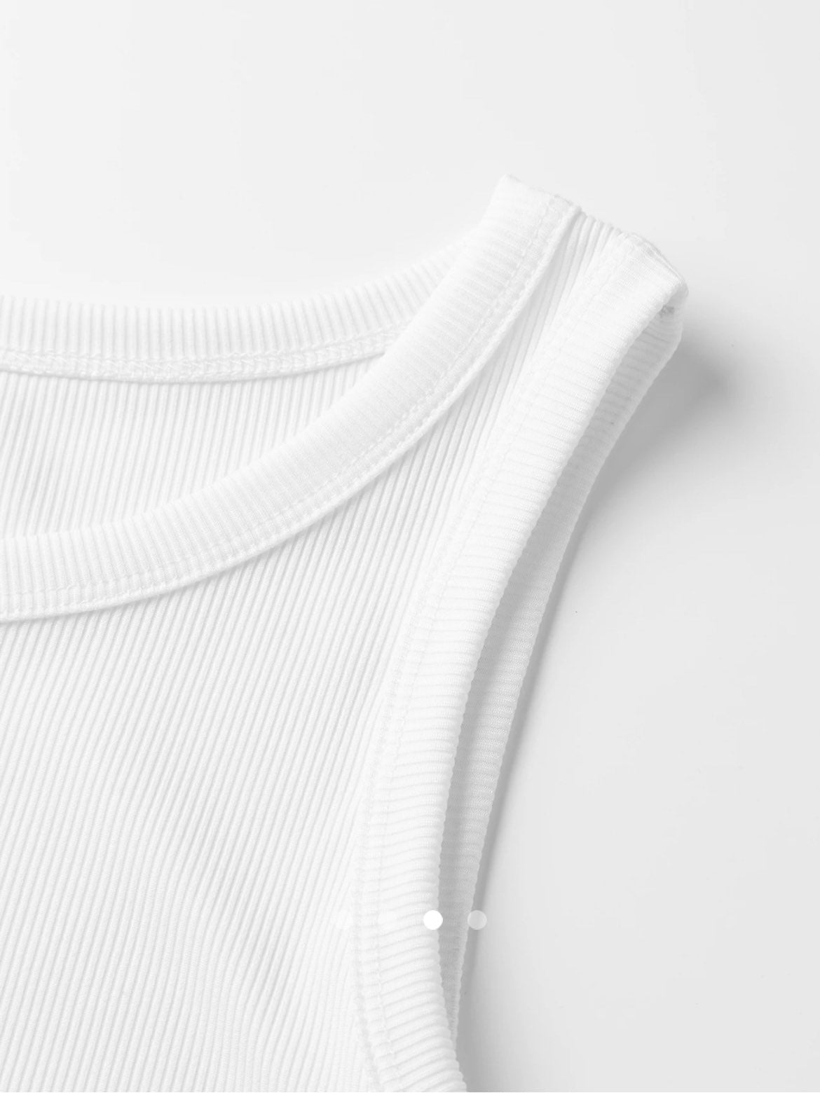 Crop Tank Top (Slightly Sheer) // White