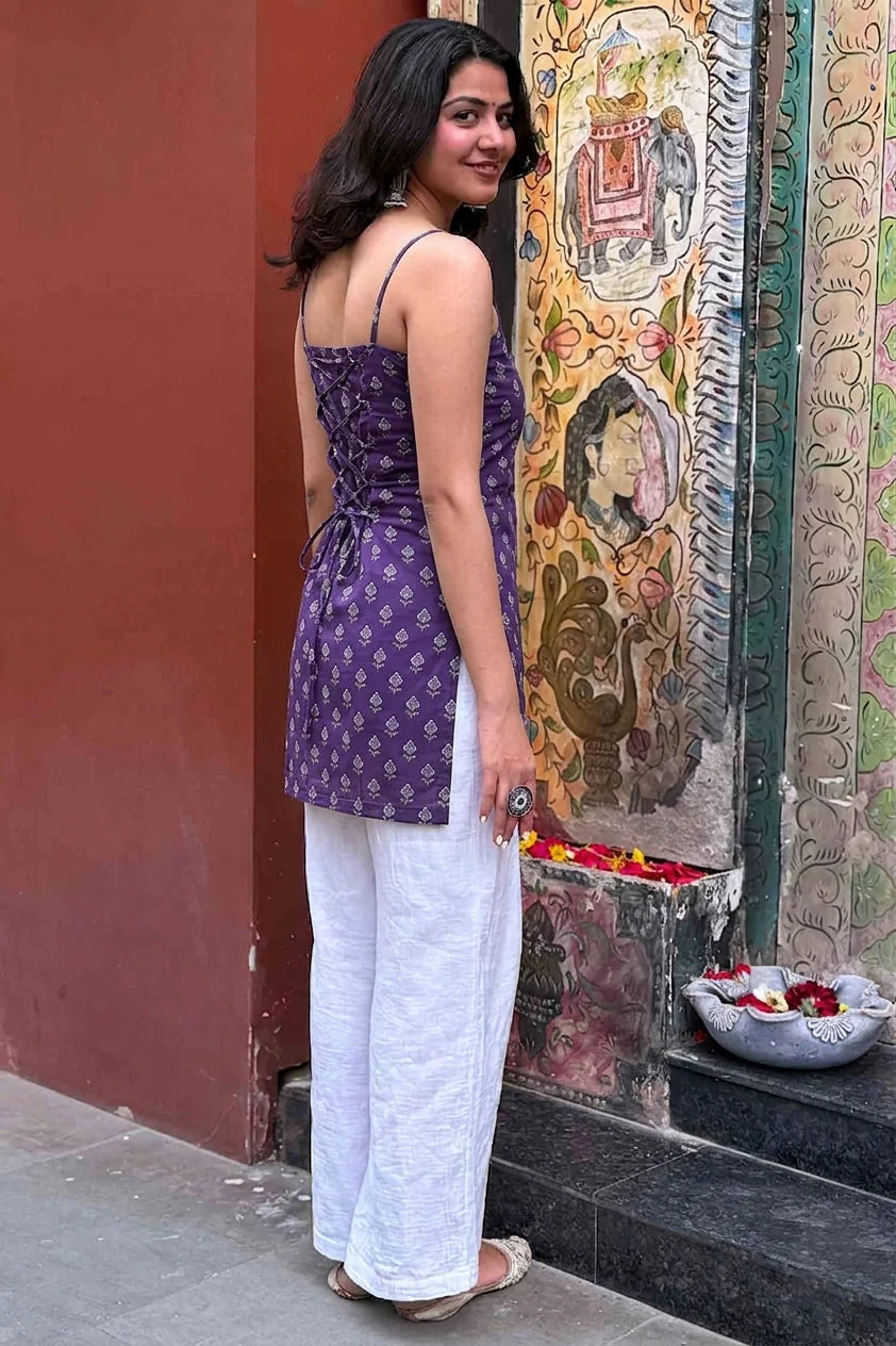 Chahat Short Kurti // Purple