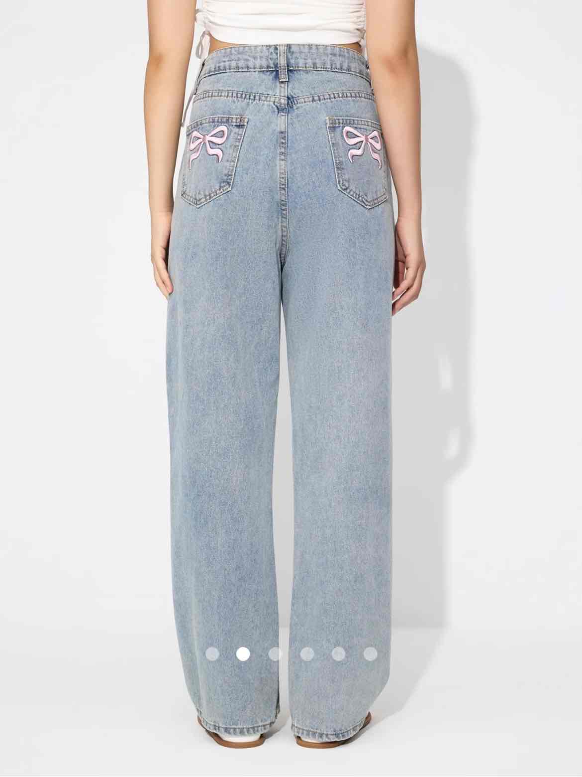 Bow Jeans 002 // Blue