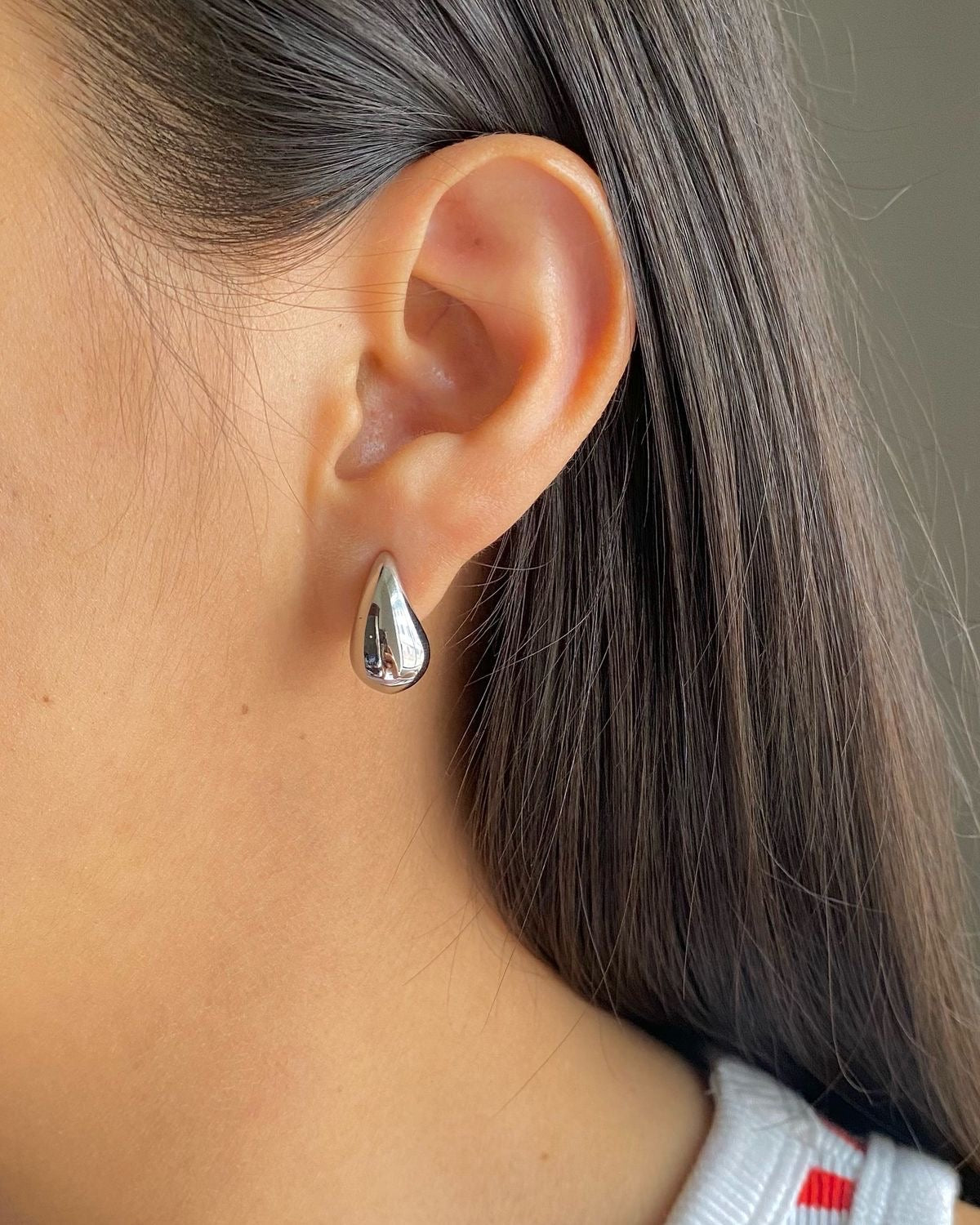 Teardrop Earings (Small) // Silver