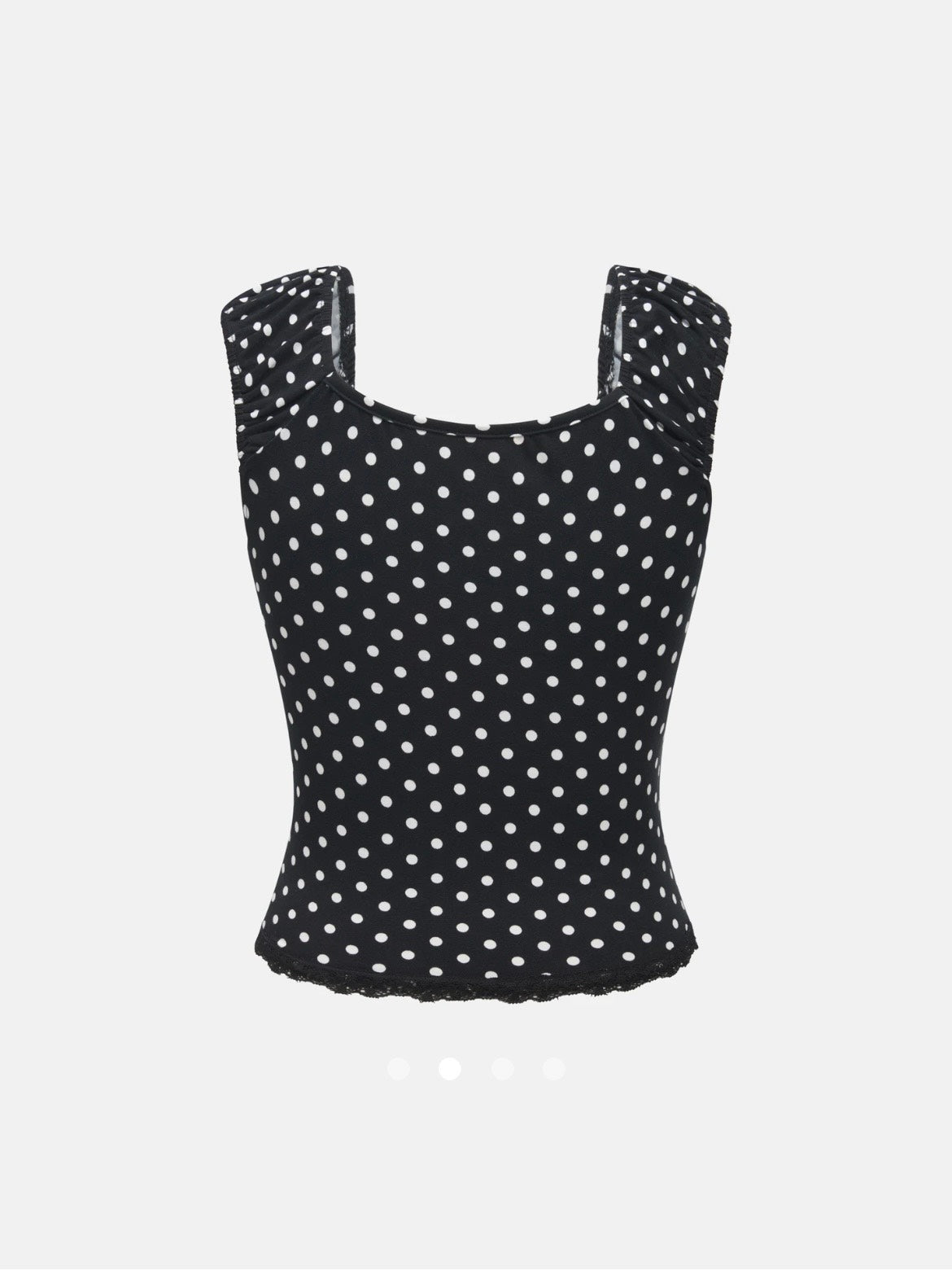 Polka Dots Top 002 // Black