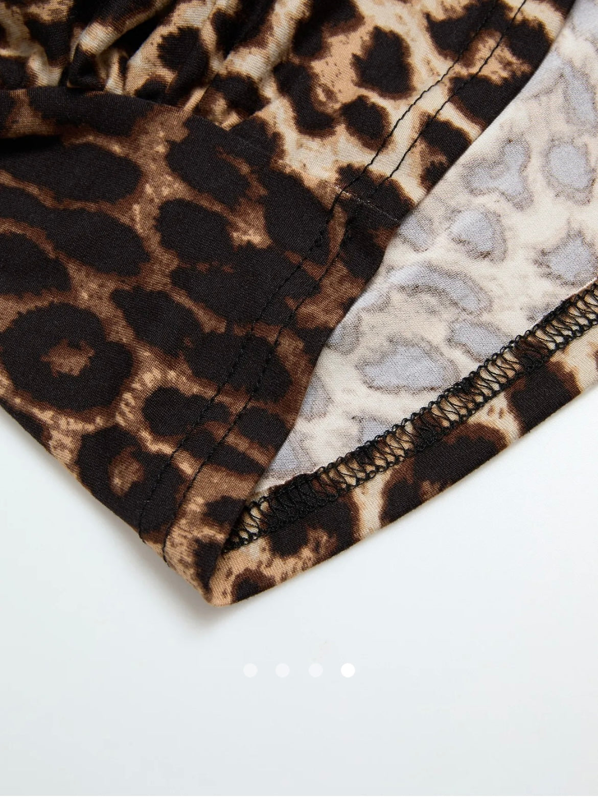 Gathered Halter Top // Leopard Print