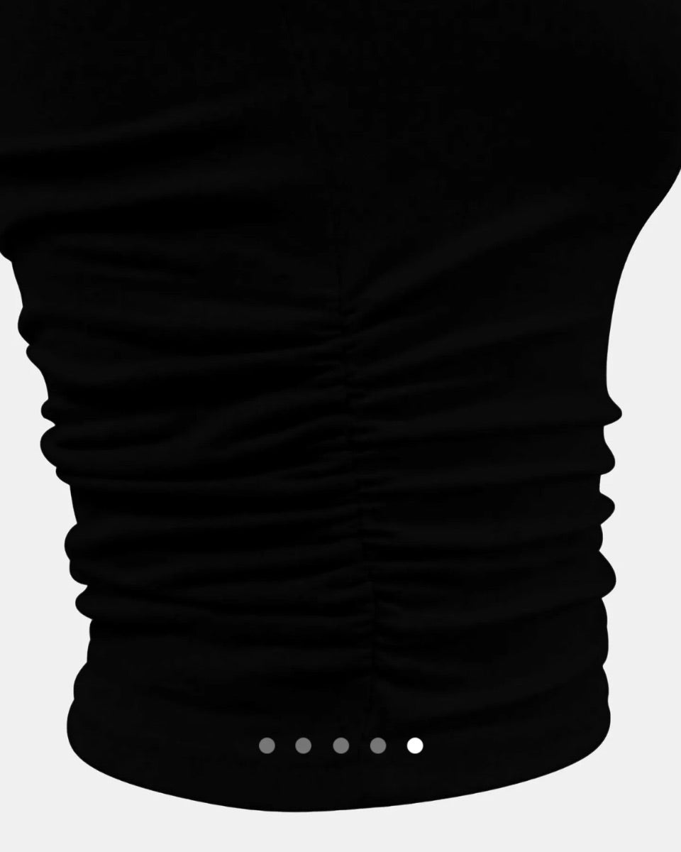 One Shoulder Tank Top // Black