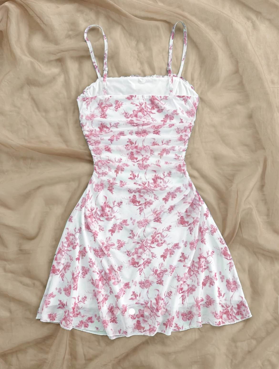 Printed Mini Dress // Pink