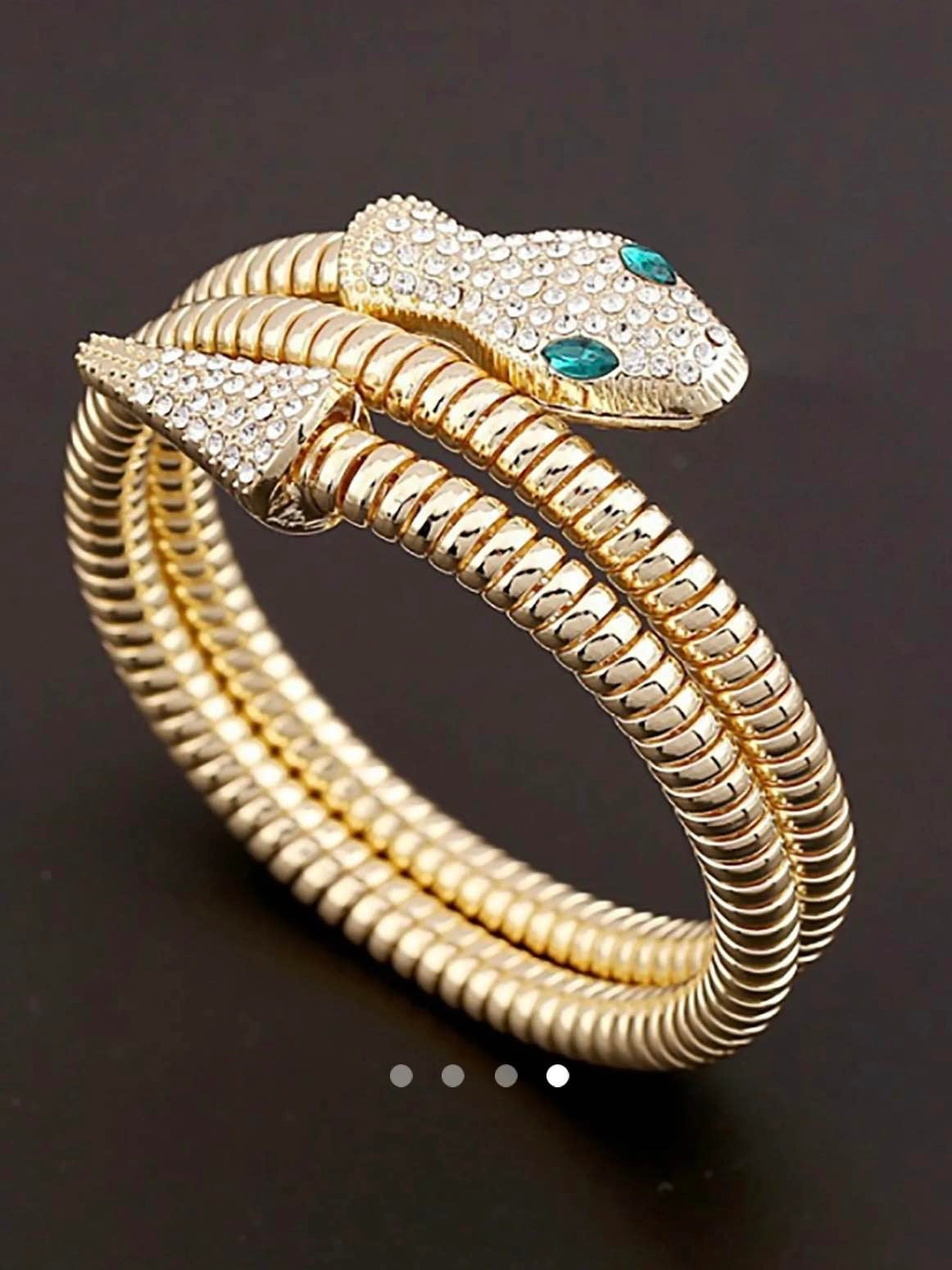 Snake Bangle // Gold