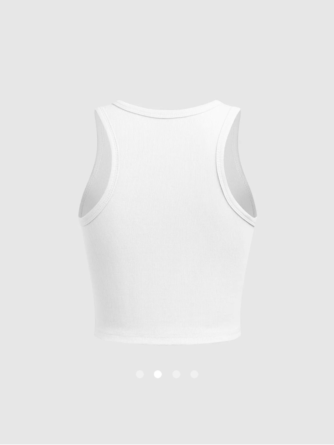 Crop Tank Top (Slightly Sheer) // White
