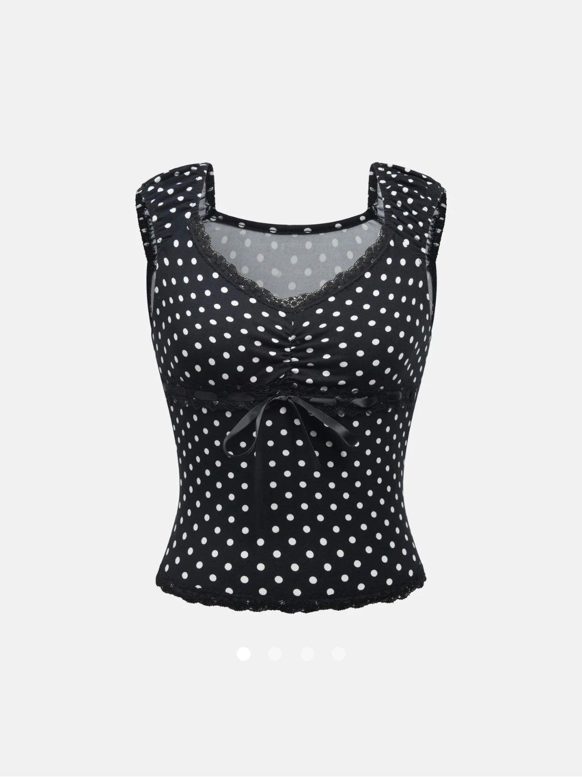 Polka Dots Top 002 // Black