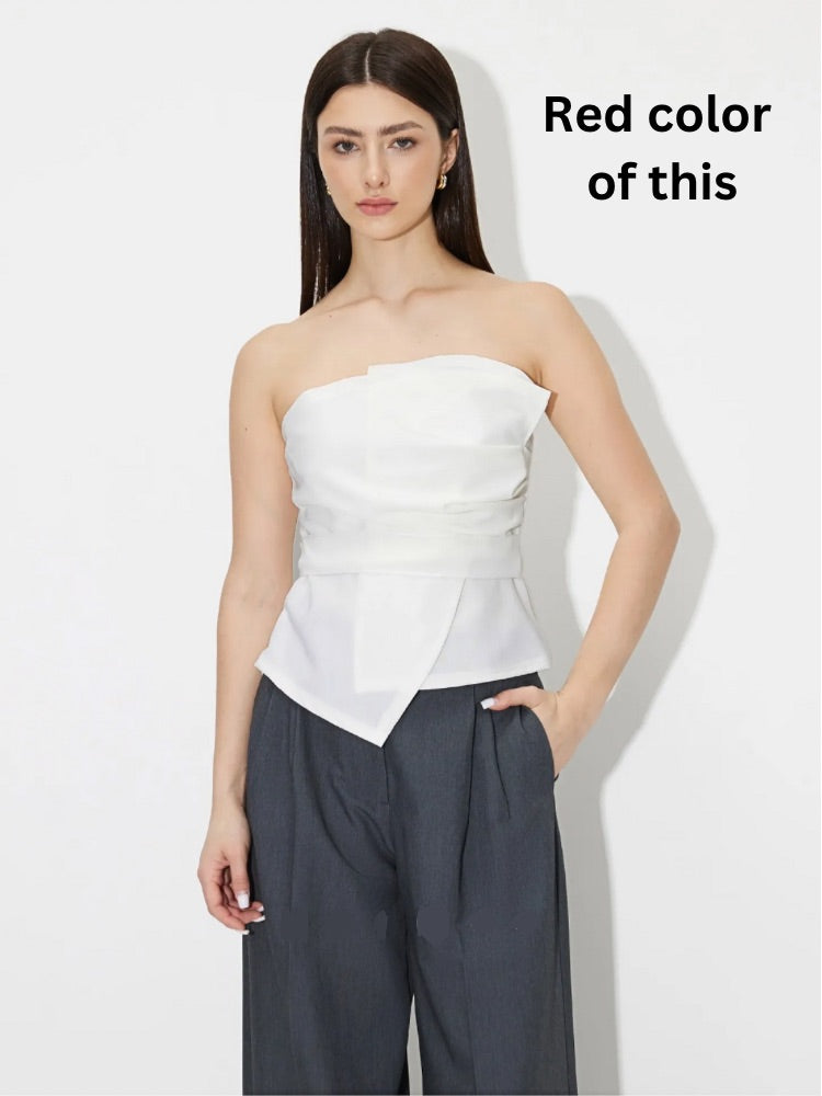 SAVANA Tube Top // Red