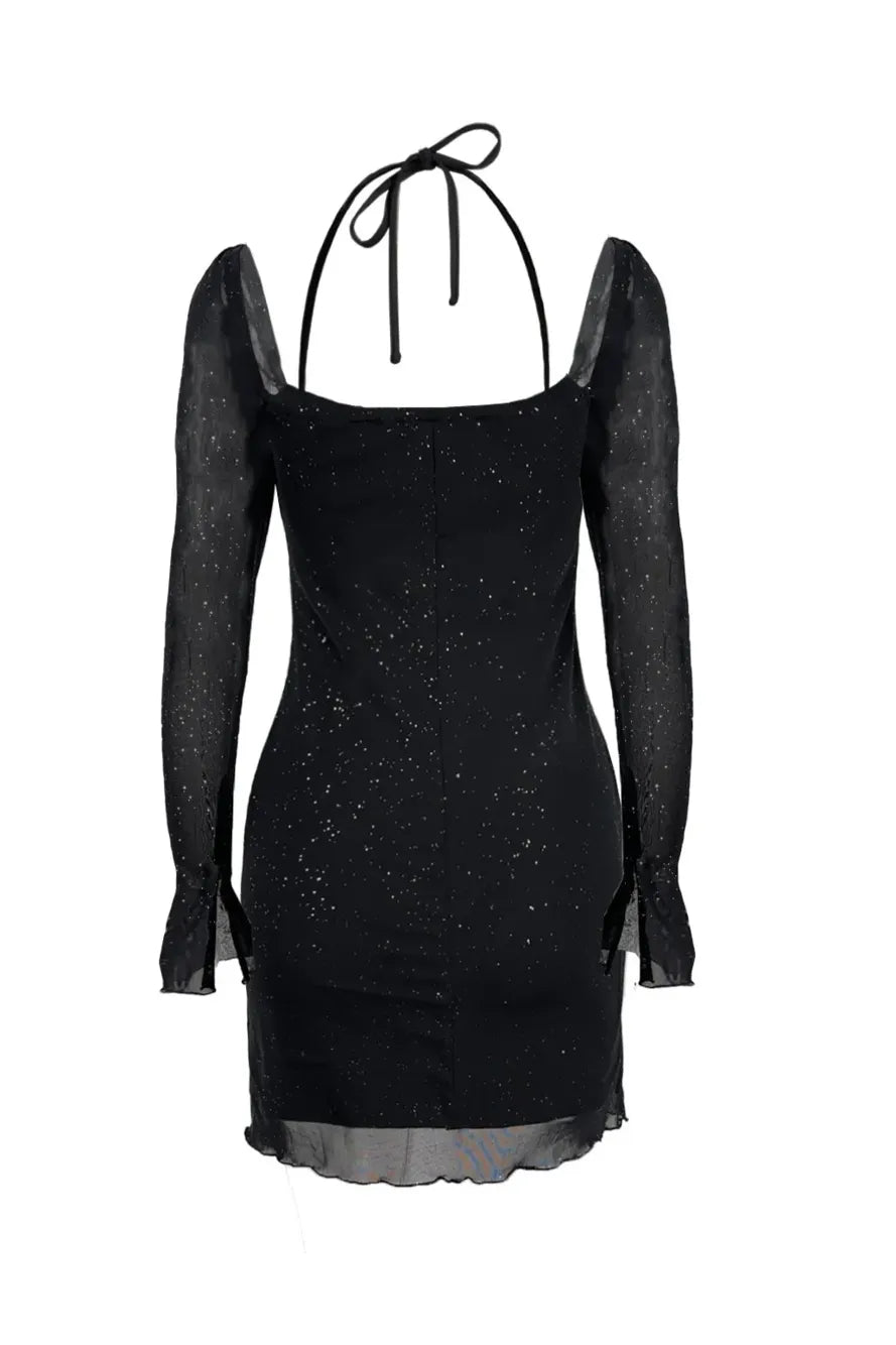 Mini Shimmer Dress // Black