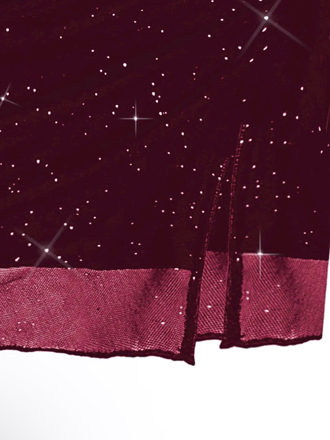 Shimmer Bodycon Dress // Burgundy