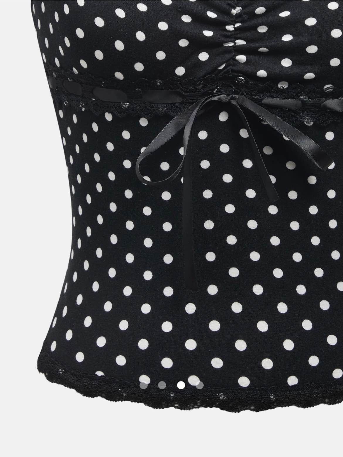 Polka Dots Top 002 // Black