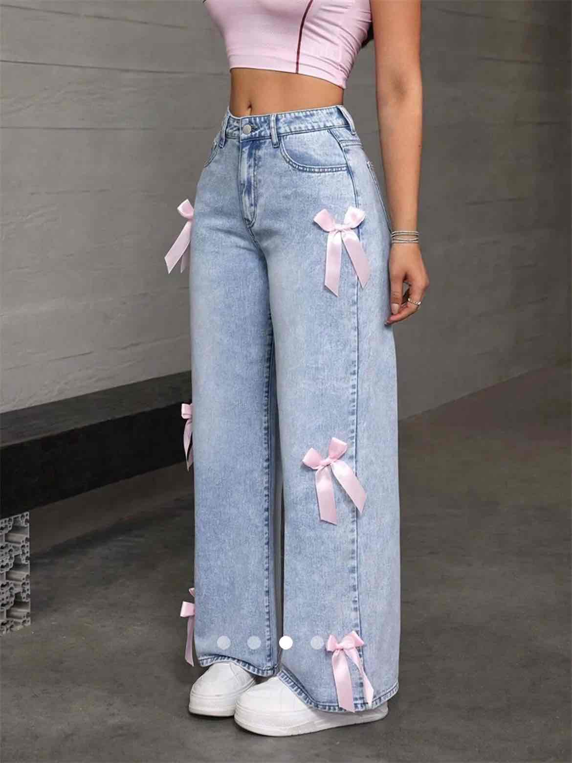Bow Jeans 001 // Light Blue