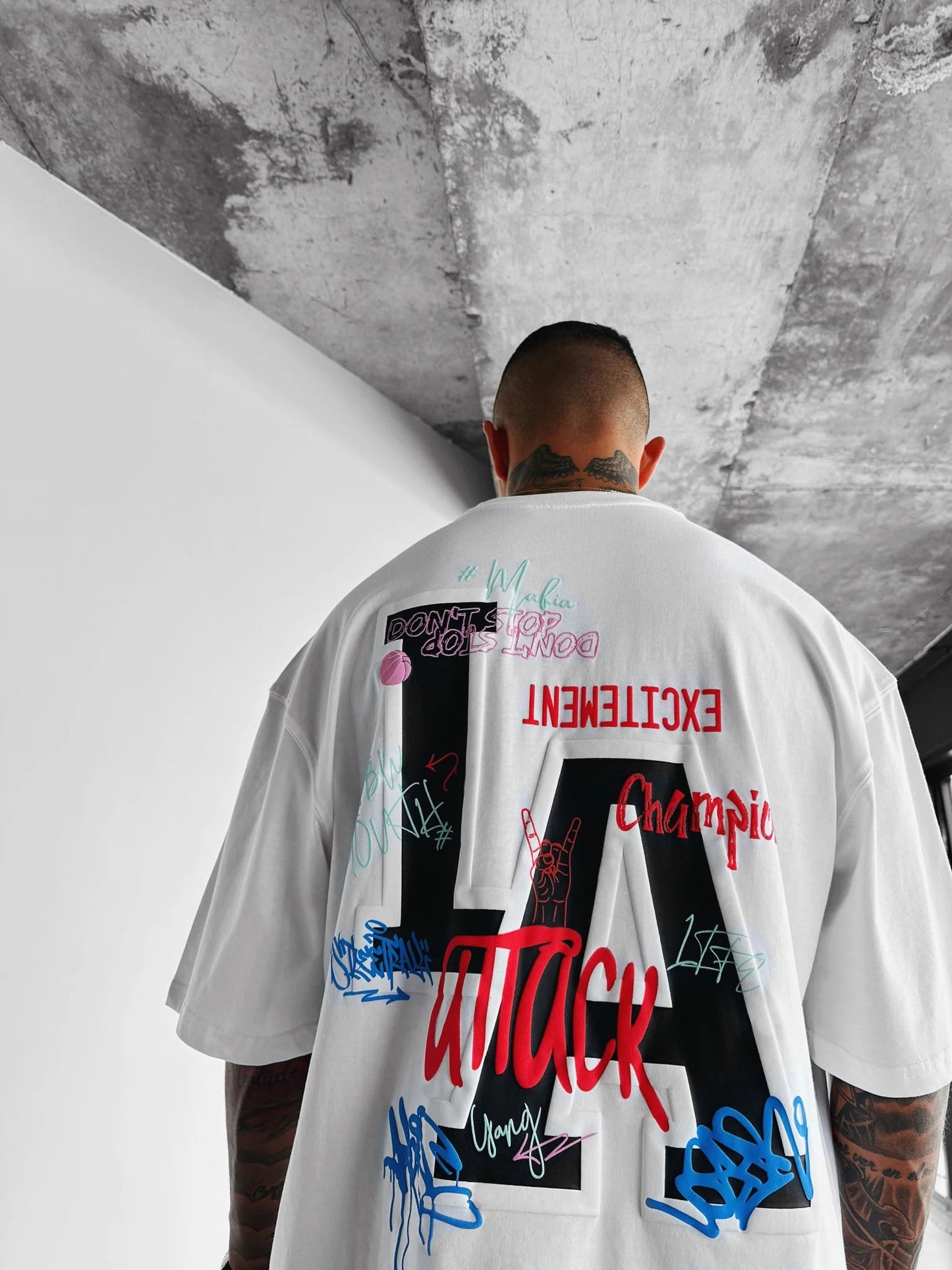 LA White // Puff Print - Heavy Weight 240 GSM