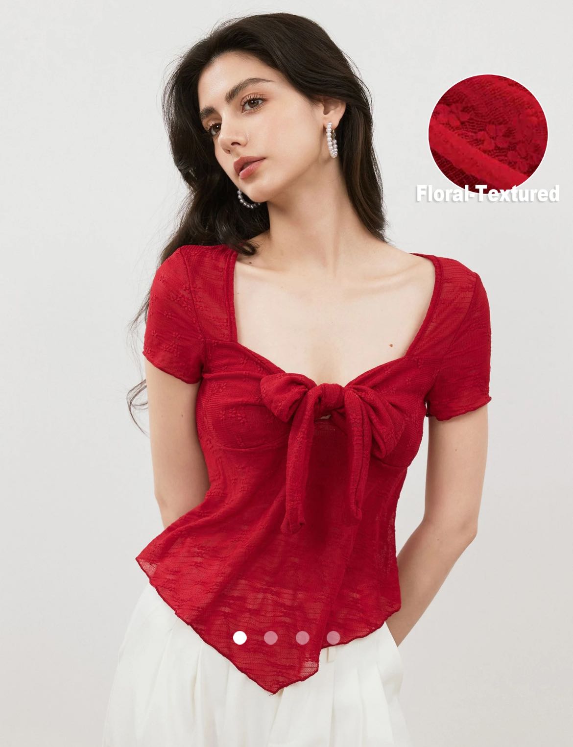 Bow Top // Red