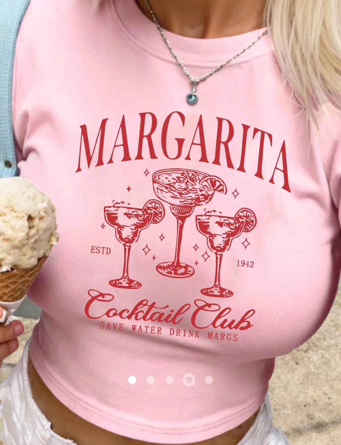 Printed Tee // Pink