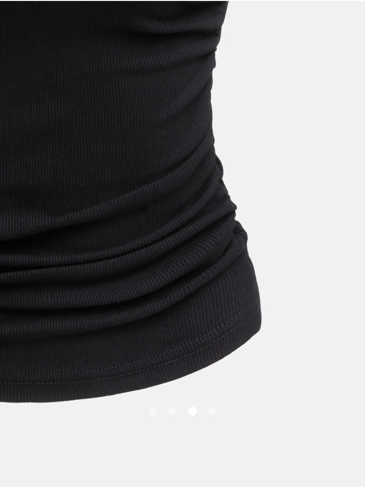Ribbed Bow Tube Top // Black