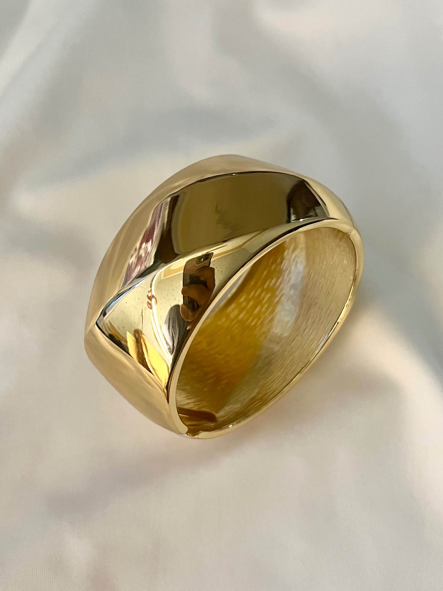 Chunky Bangle (Anti Tarnish) 005 // Gold