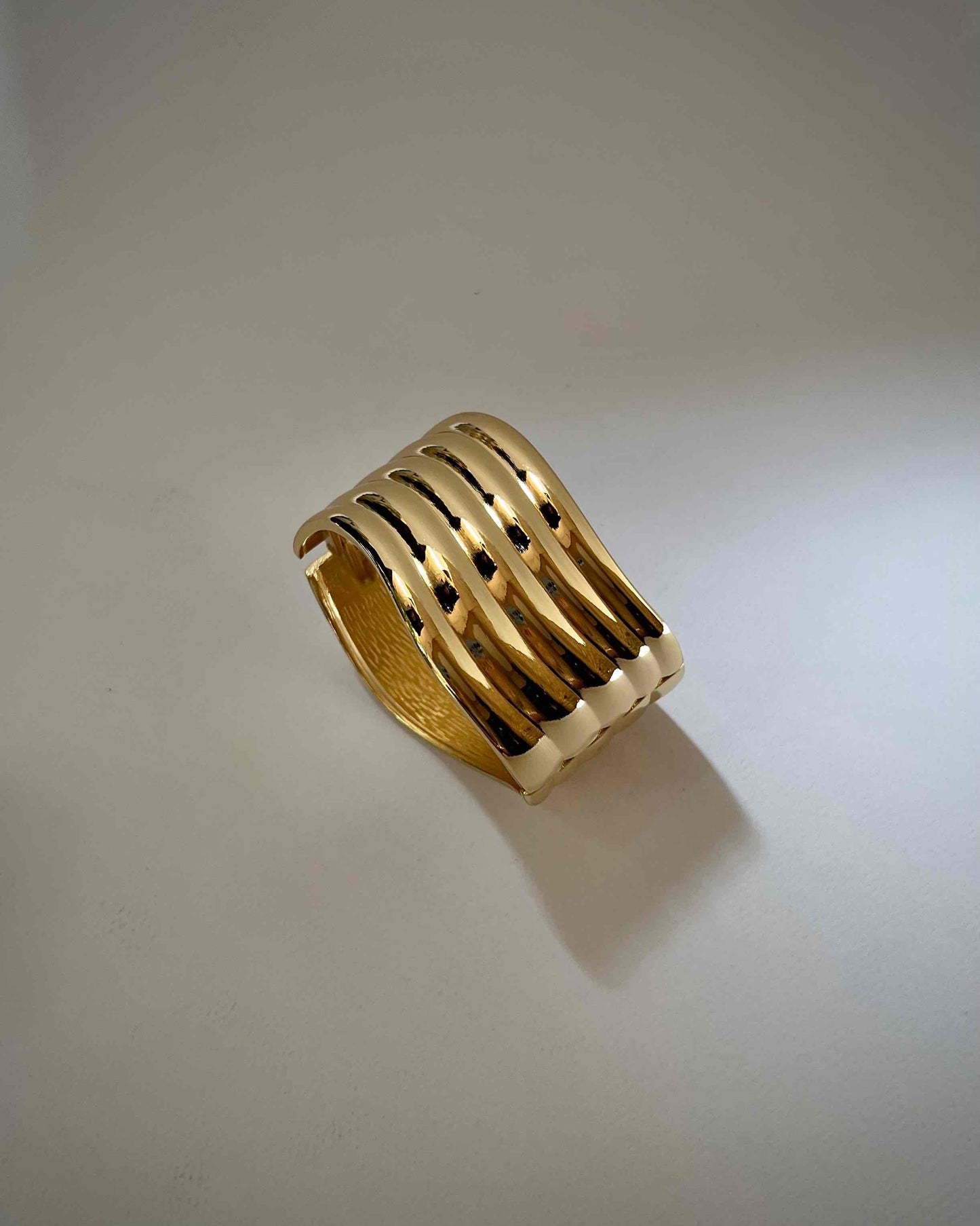 Chunky Bangle (Anti Tarnish) 014 // Gold