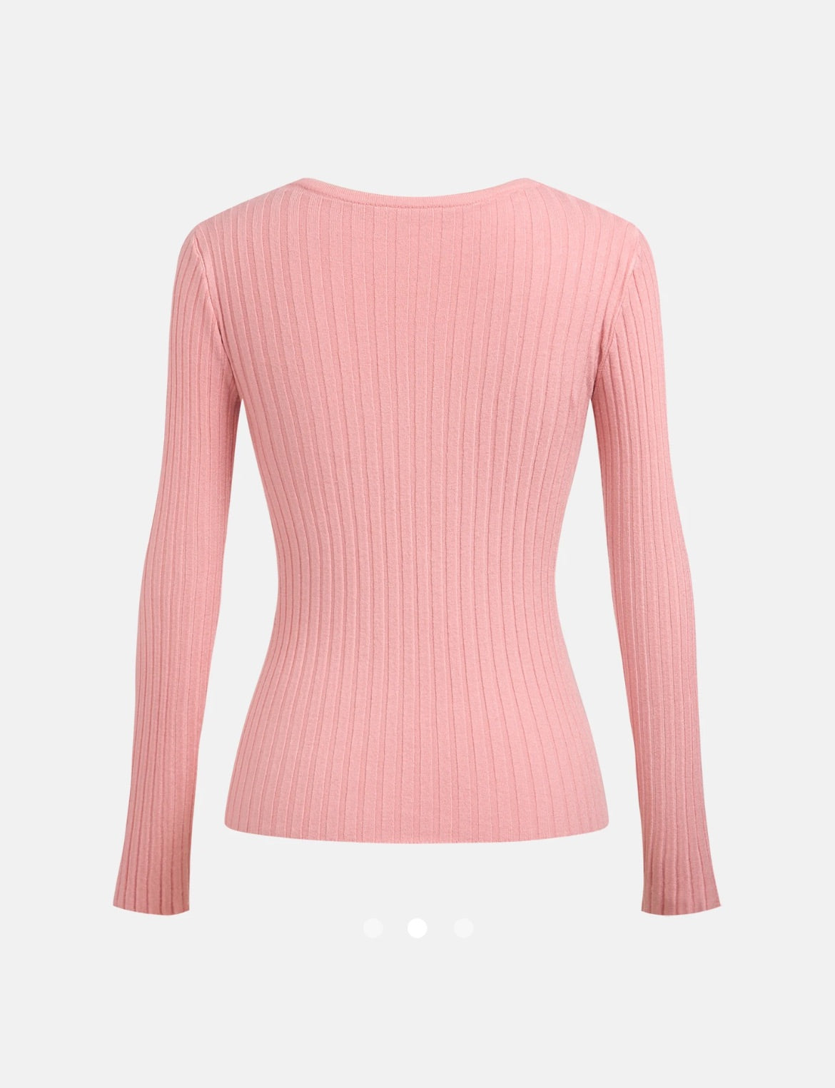 Cable Knit Top // Pink