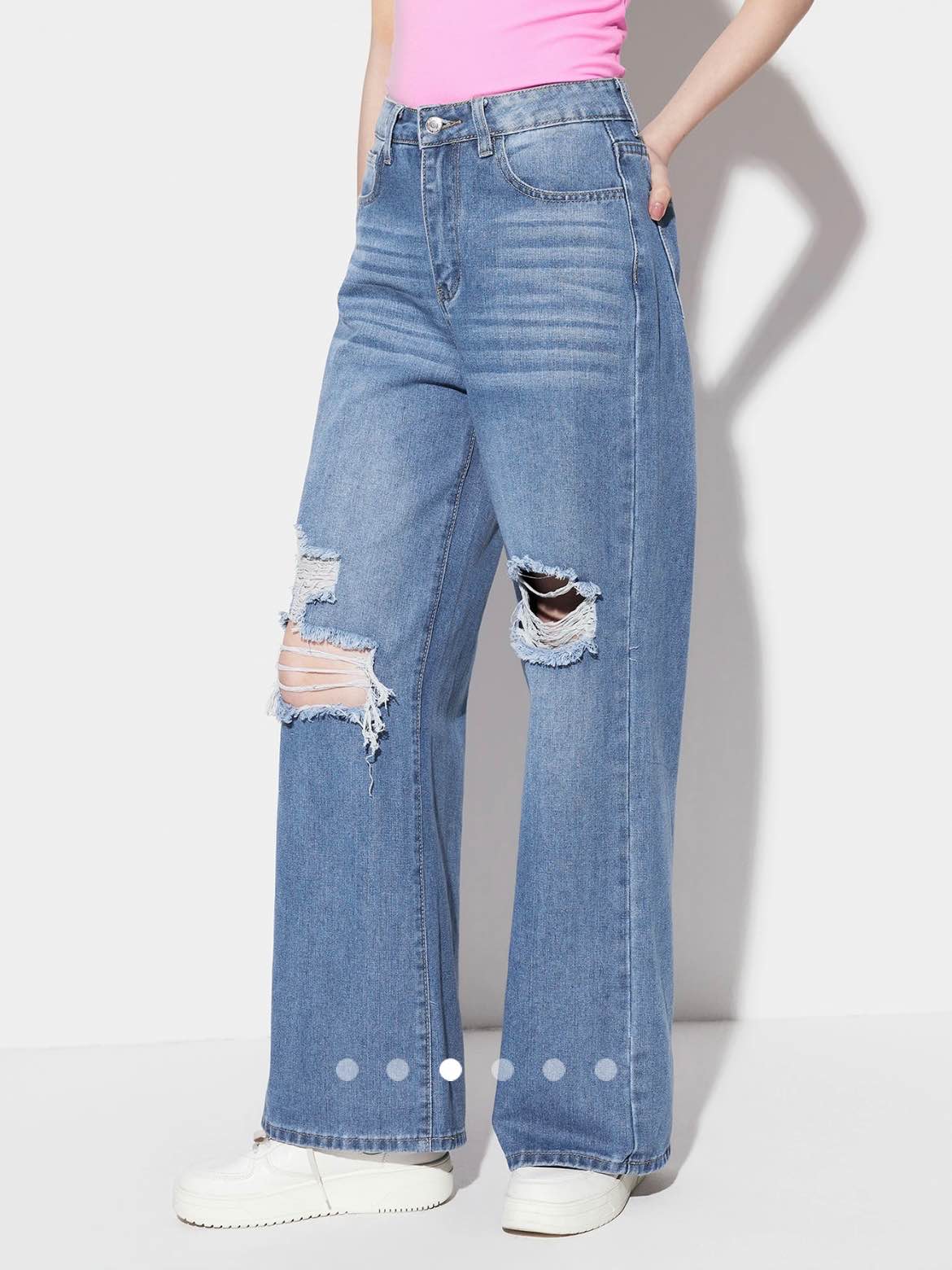 High Waist Straight Leg Jeans 002 // Light Blue