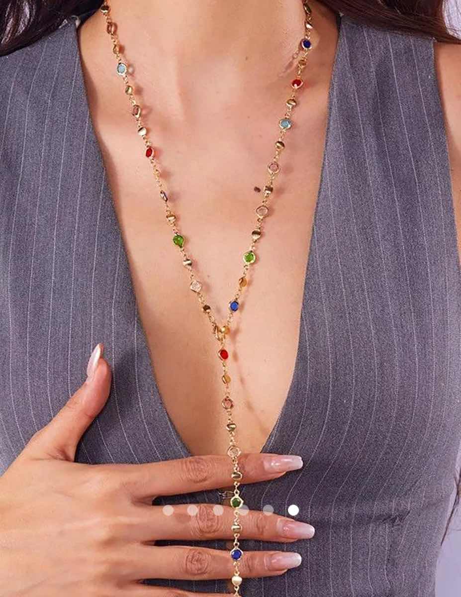 Rhinestone Necklace // 017