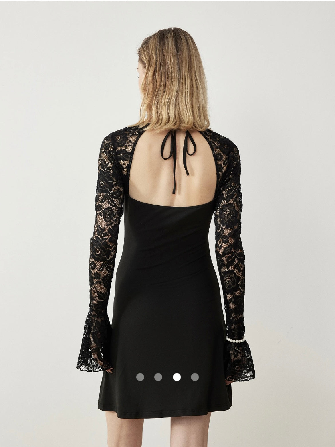 Bow Bodycon Dress // Black