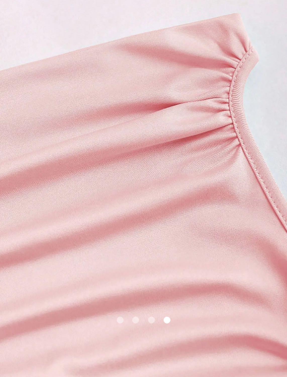 Draped A-Line Dress // Pink