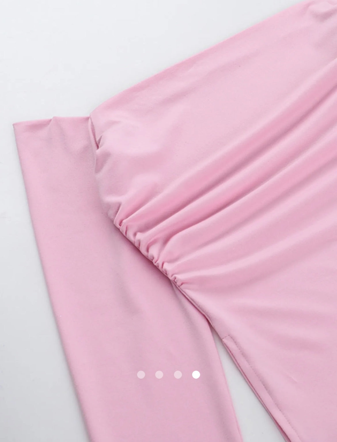 Off-S Full Sleeve Top (Thick Fabric) // Pink