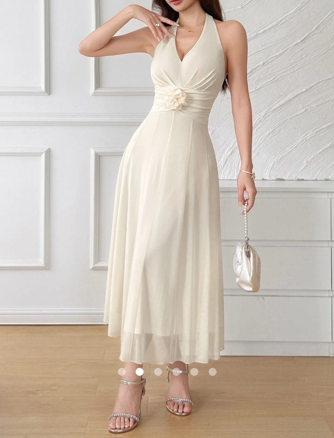 Pinteresty A-Line Dress // Apricot