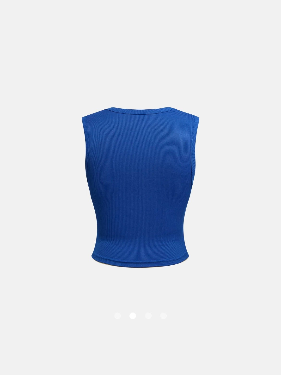 Square Neck Tank Top // Blue