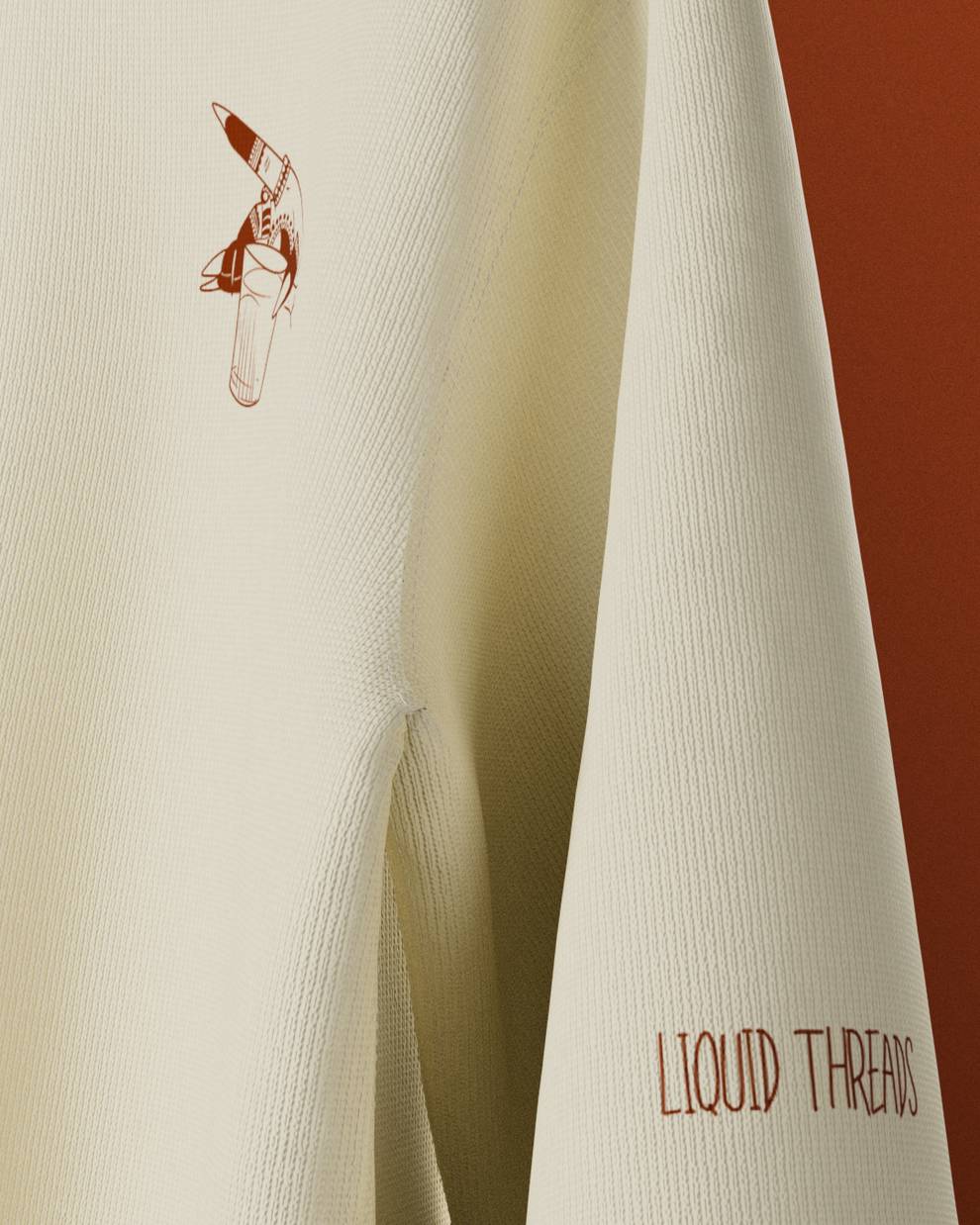 Spill The Tea Oversized T-Shirt // Beige